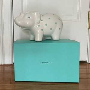 Tiffany Earthenware Elephant Piggy Bank